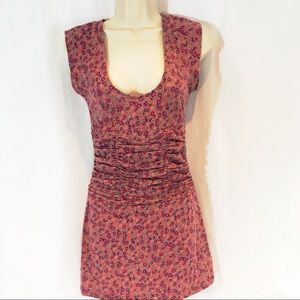 Free People cinched waist mini dress